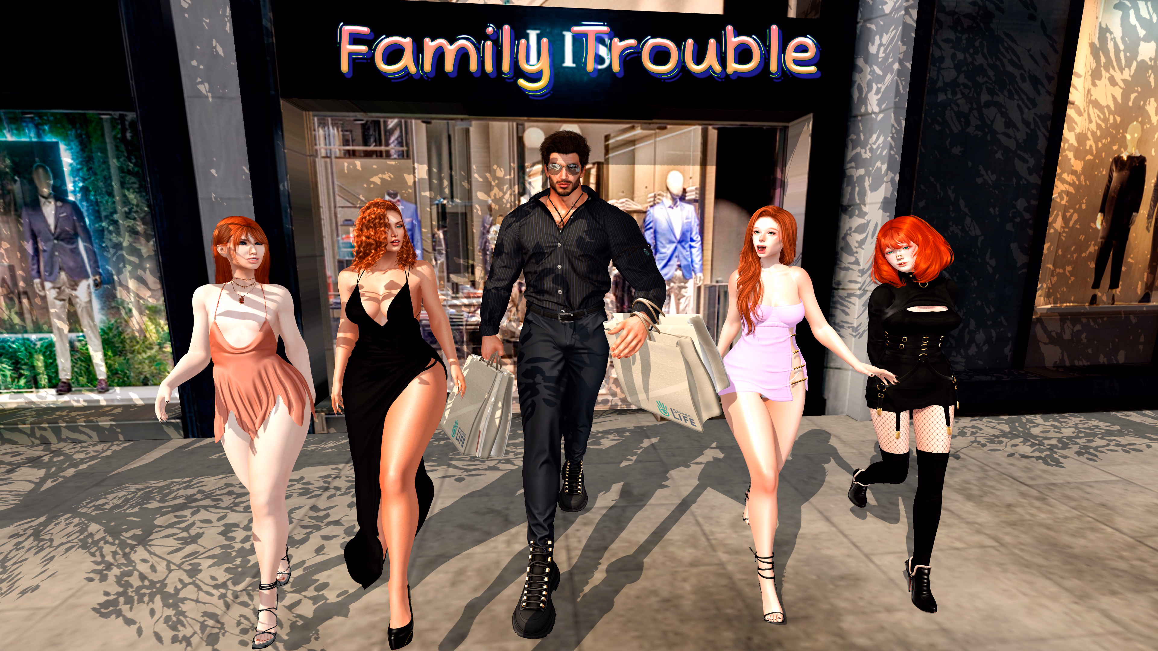 Family Trouble [v0.9.91] [Goth Girl Games]